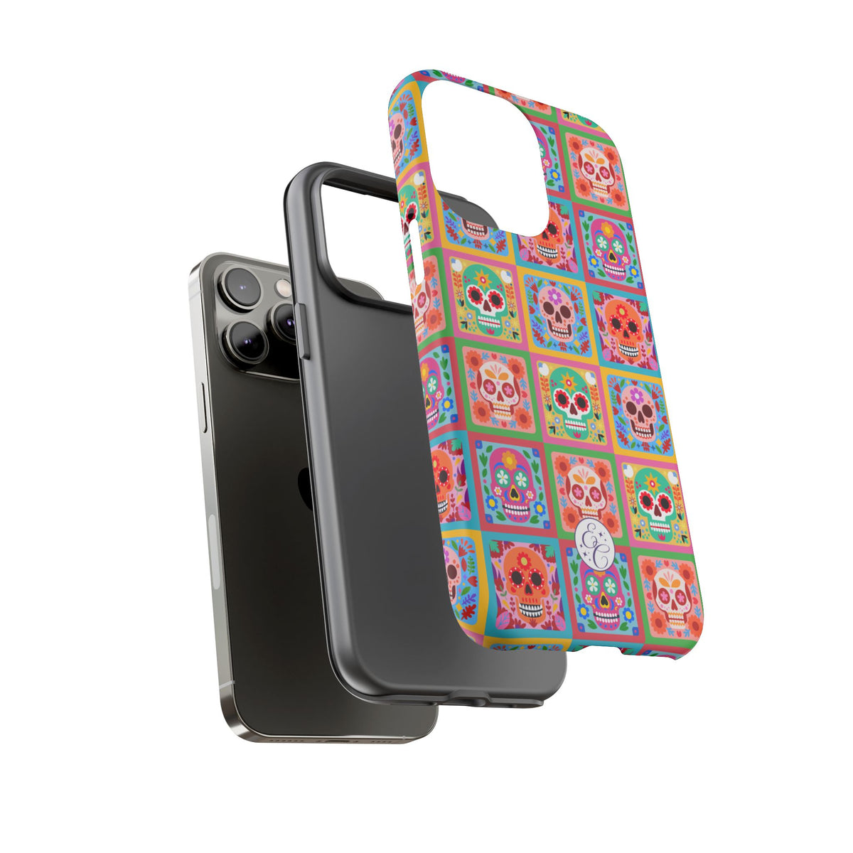 Colorful Sugar Skull Halloween Phone Case