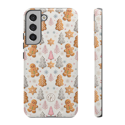 Christmas Gingerbread Man Pattern Tough Phone Case