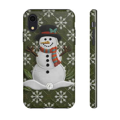 Christmas Snowman Tough Phone Case