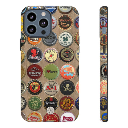 Beer Bottle Caps Tough Phone Case