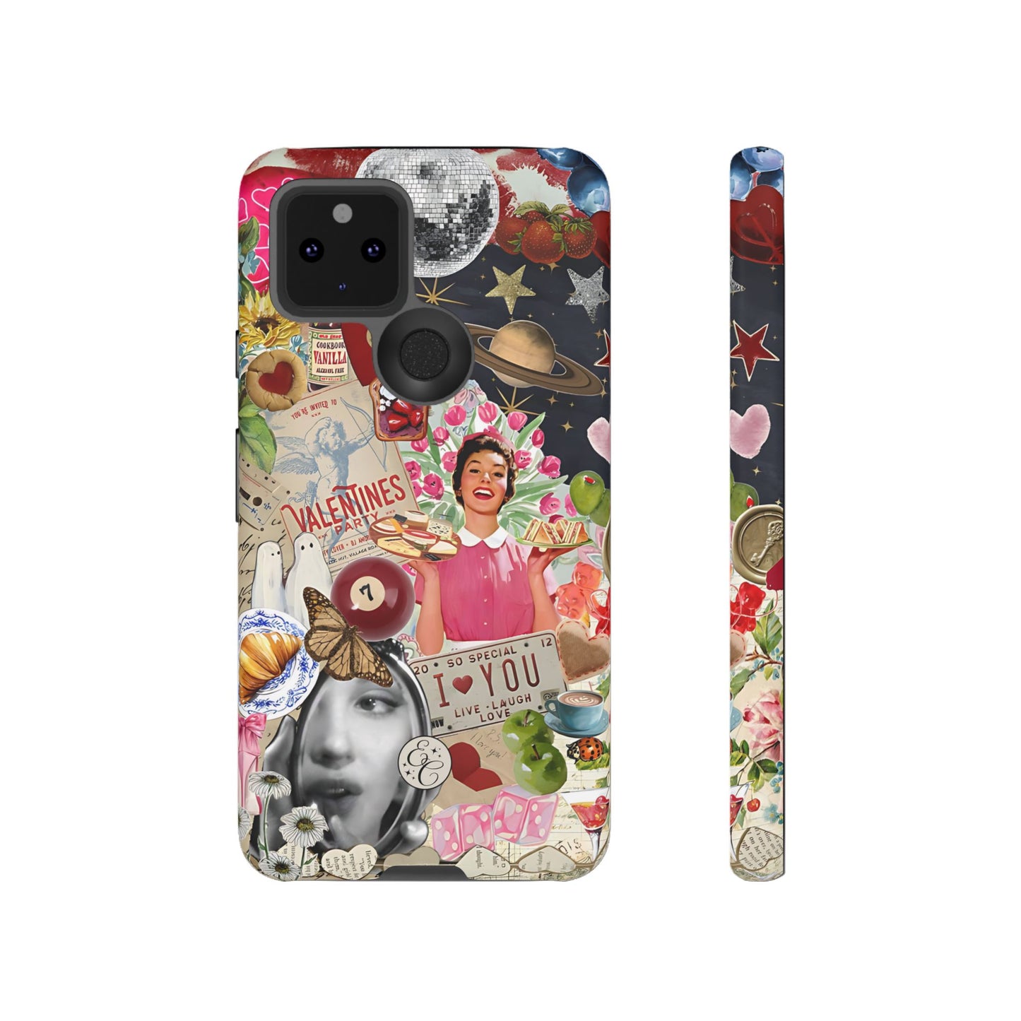 Retro Aesthetic Collage Art Tough Phone Case