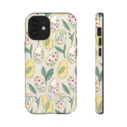 Floral Easter Egg Pattern Tough Phone Case