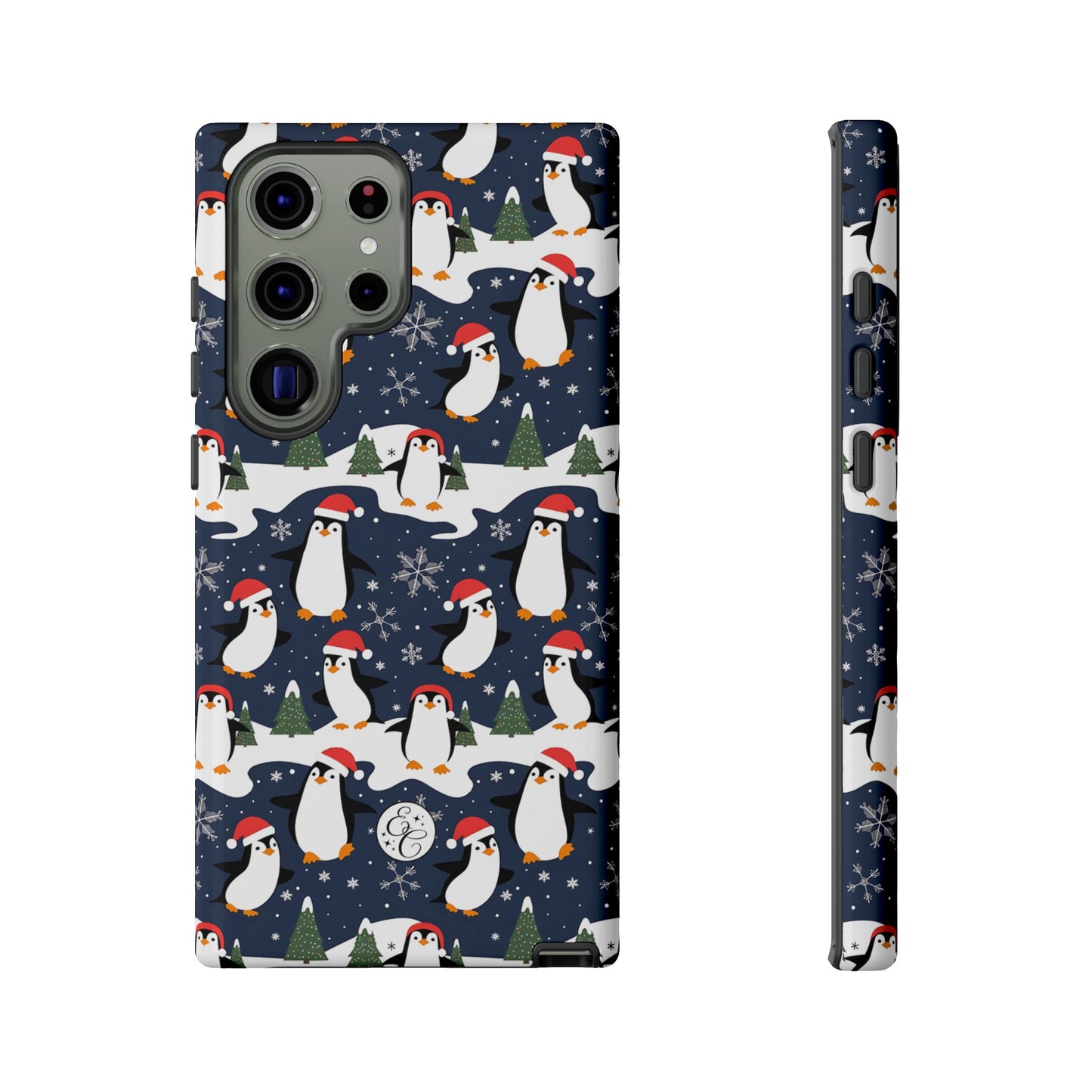 Cute Penguin Christmas Pattern Tough Phone Case