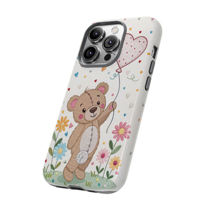 Cute Teddy Bear Tough Phone Case