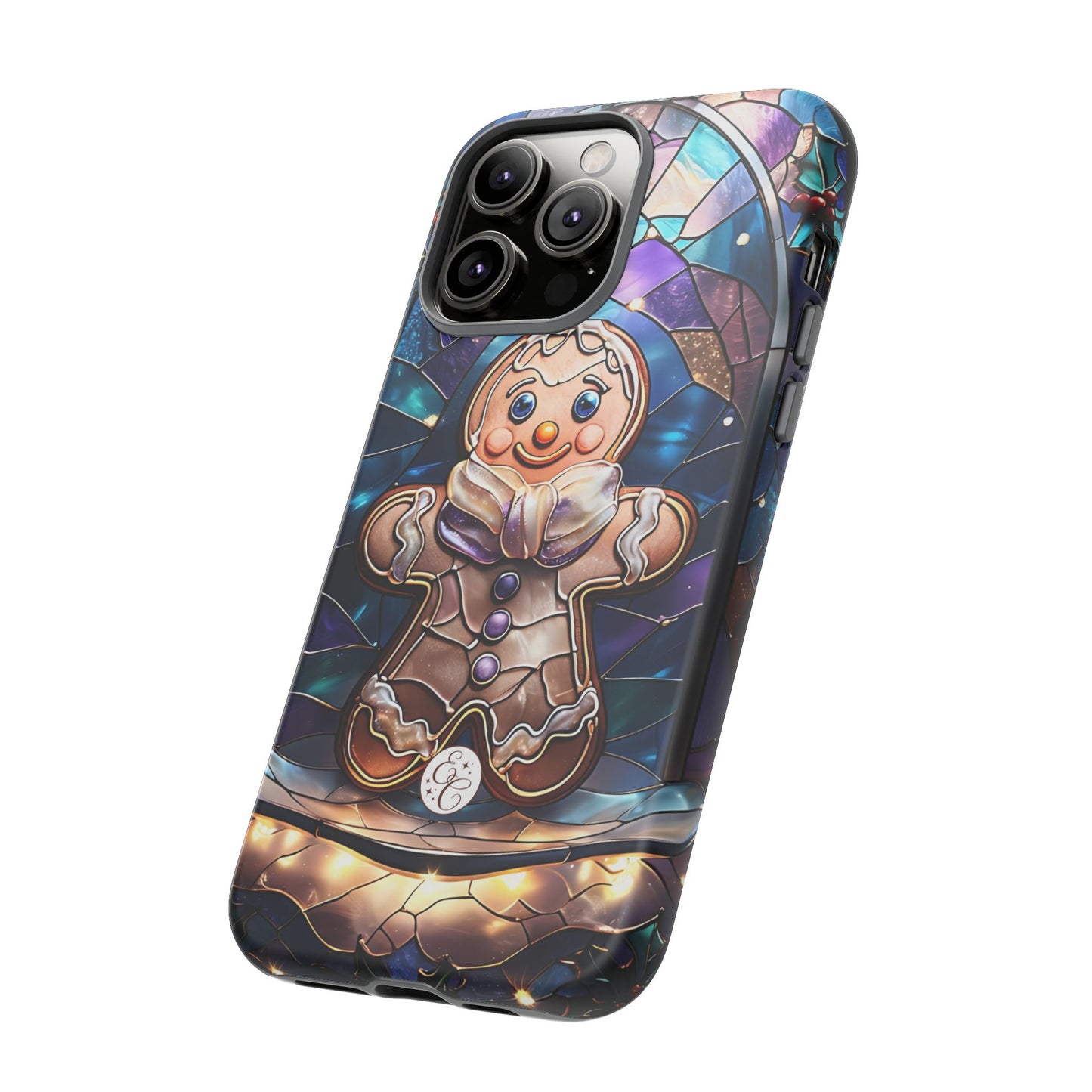 Gingerbread Man Stained Glass Tough Phone Case