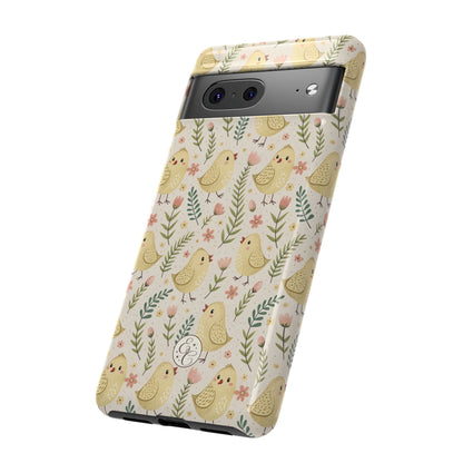 Vintage Floral Chick Pattern Tough Phone Case