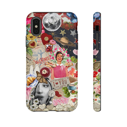 Retro Aesthetic Collage Art Tough Phone Case