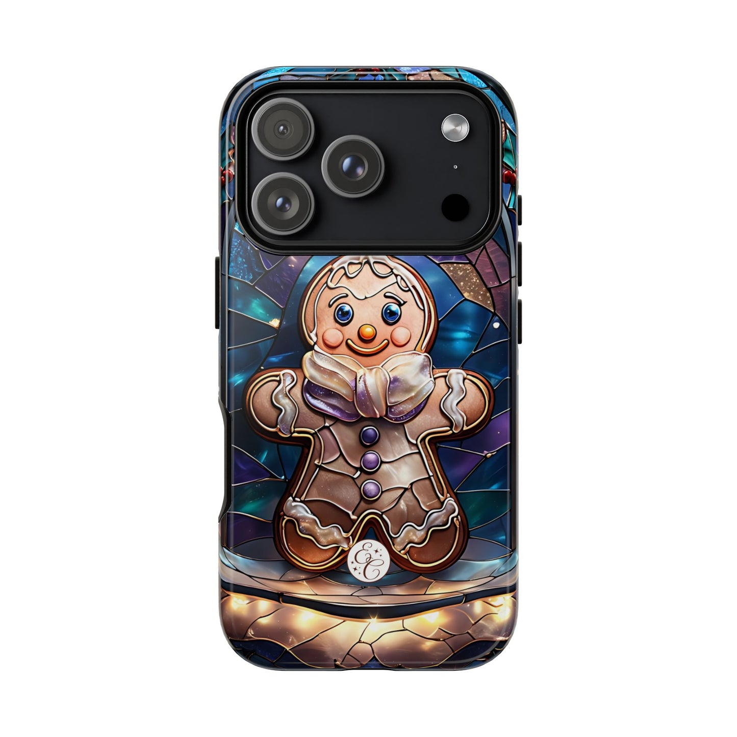 Gingerbread Man Stained Glass Tough Phone Case
