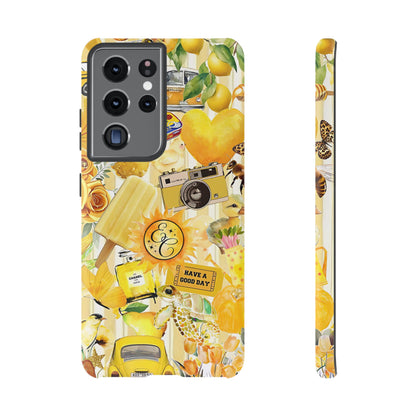 Yellow Aesthetic Collage Tough Phone Case