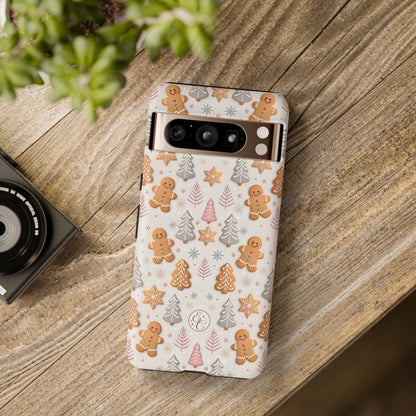 Christmas Gingerbread Man Pattern Tough Phone Case