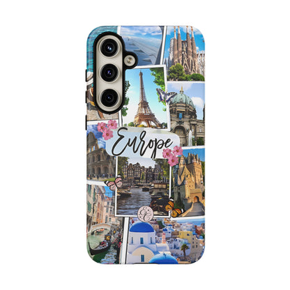 Europe Travel Collage Tough Phone Case