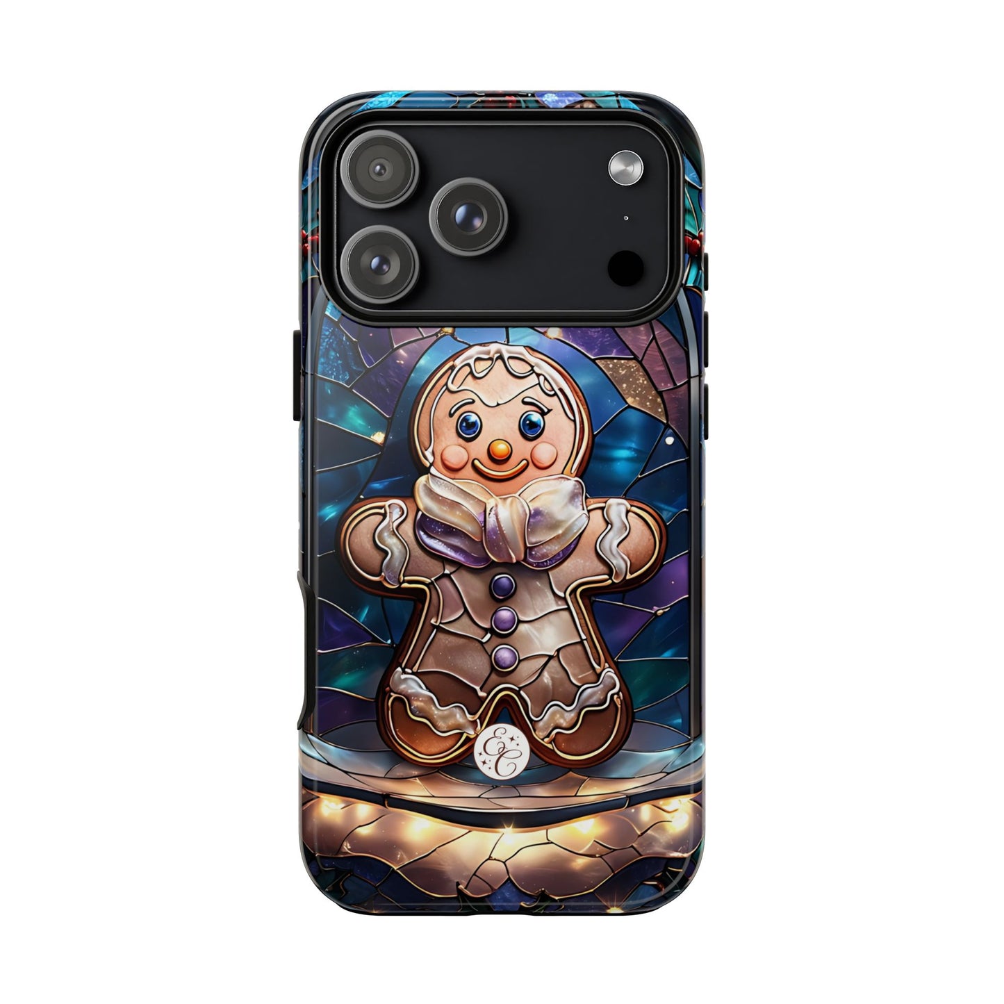 Gingerbread Man Stained Glass Tough Phone Case