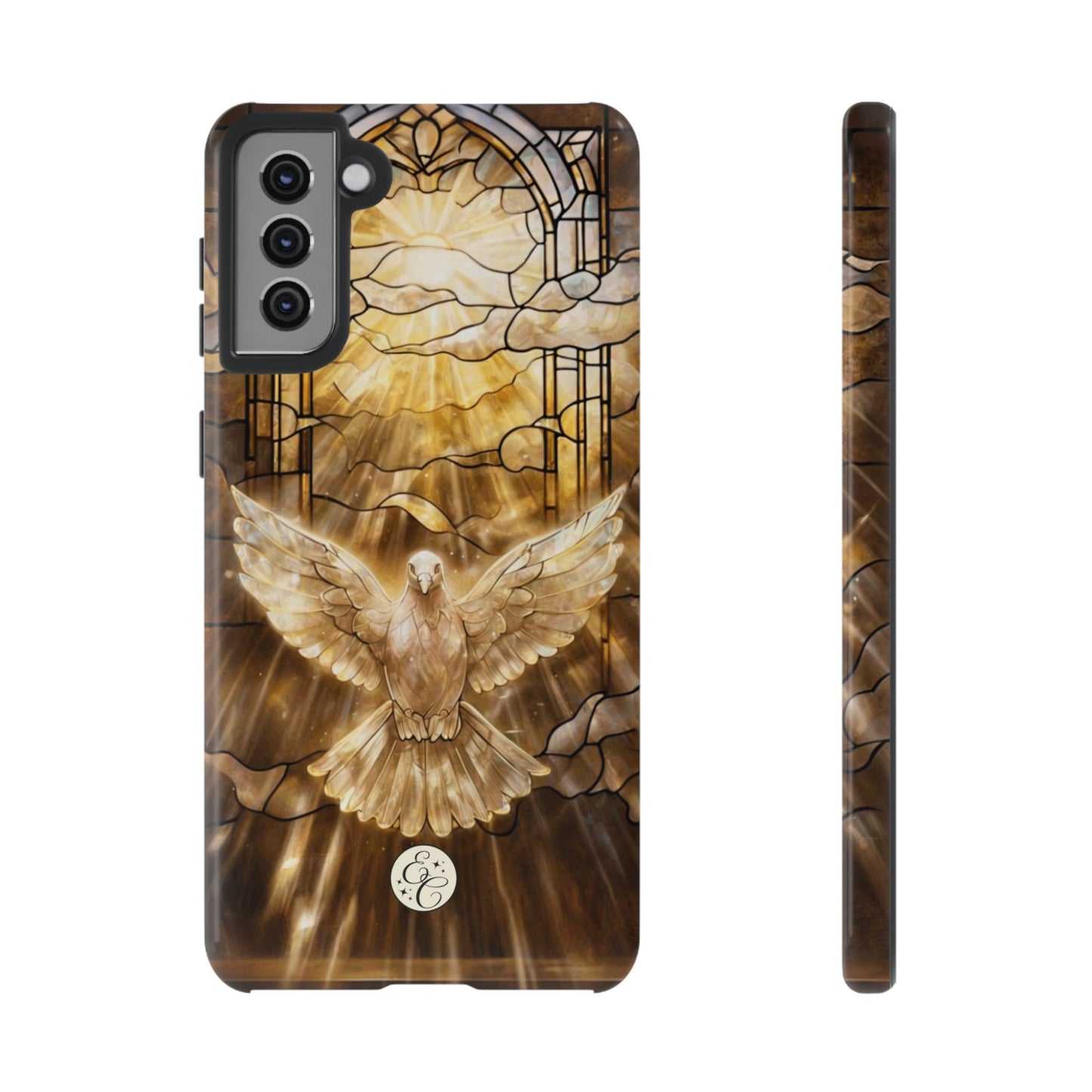 Holy Spirit Stained Glass Tough Phone Case