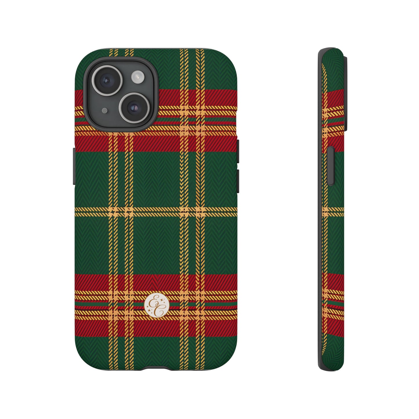 Green Red & Gold Plaid Tough Phone Case