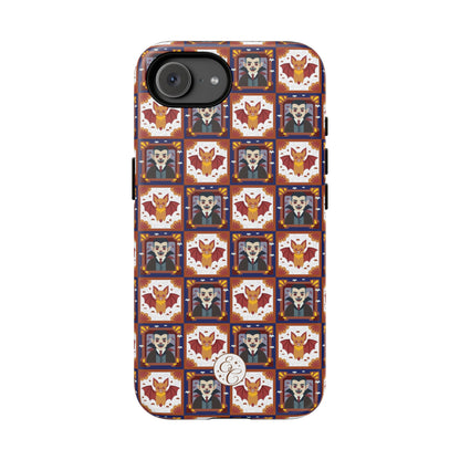 Dracula & Bat Pattern Halloween Phone Case