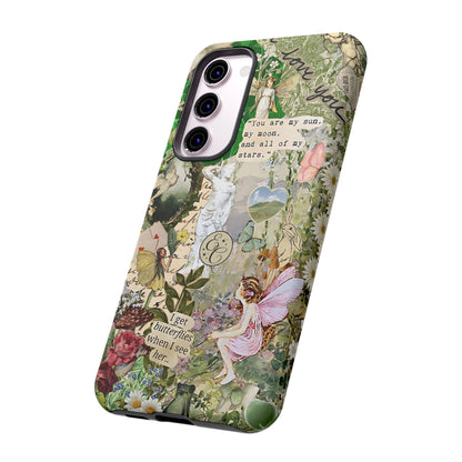 Vintage Botanical Collage Tough Phone Case