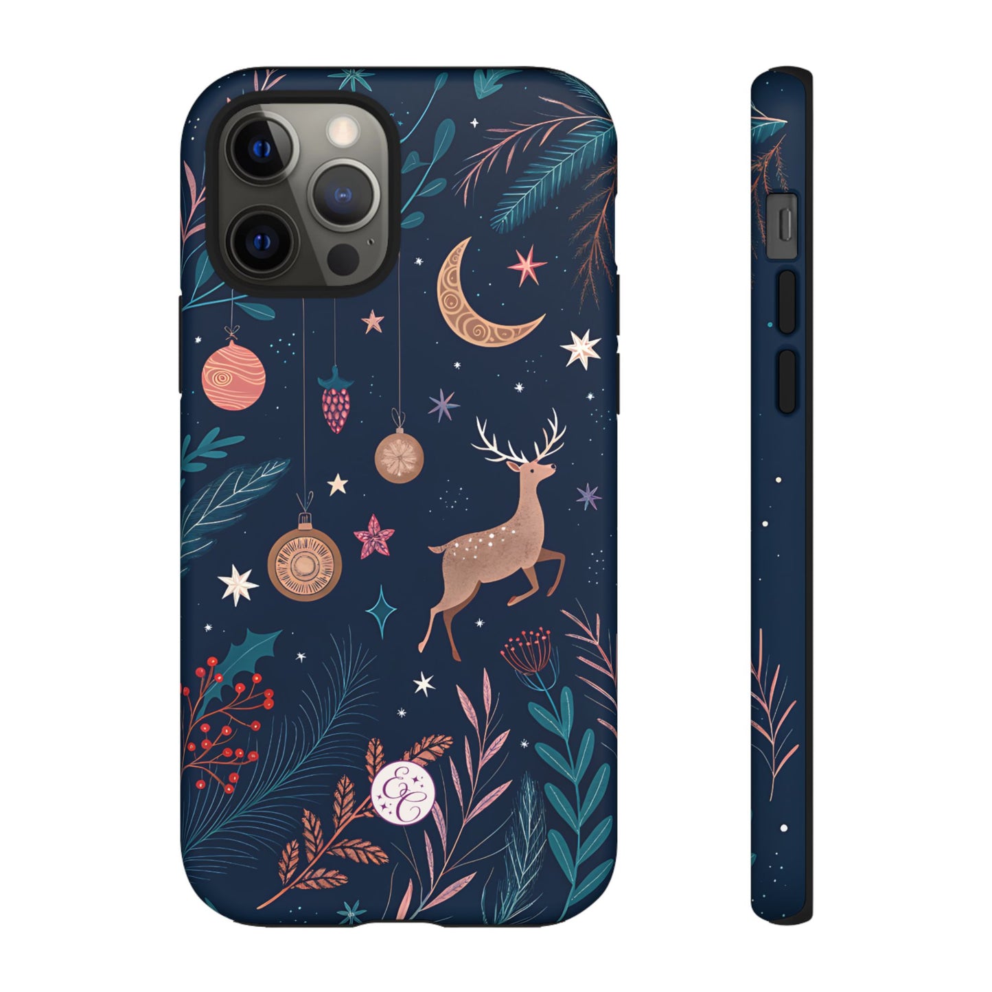 Boho Christmas Reindeer Tough Phone Case