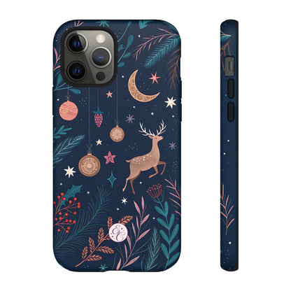 Boho Christmas Reindeer Tough Phone Case