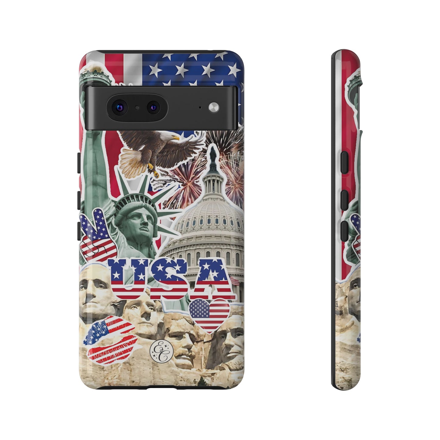 Patriotic USA Collage Tough Phone Case