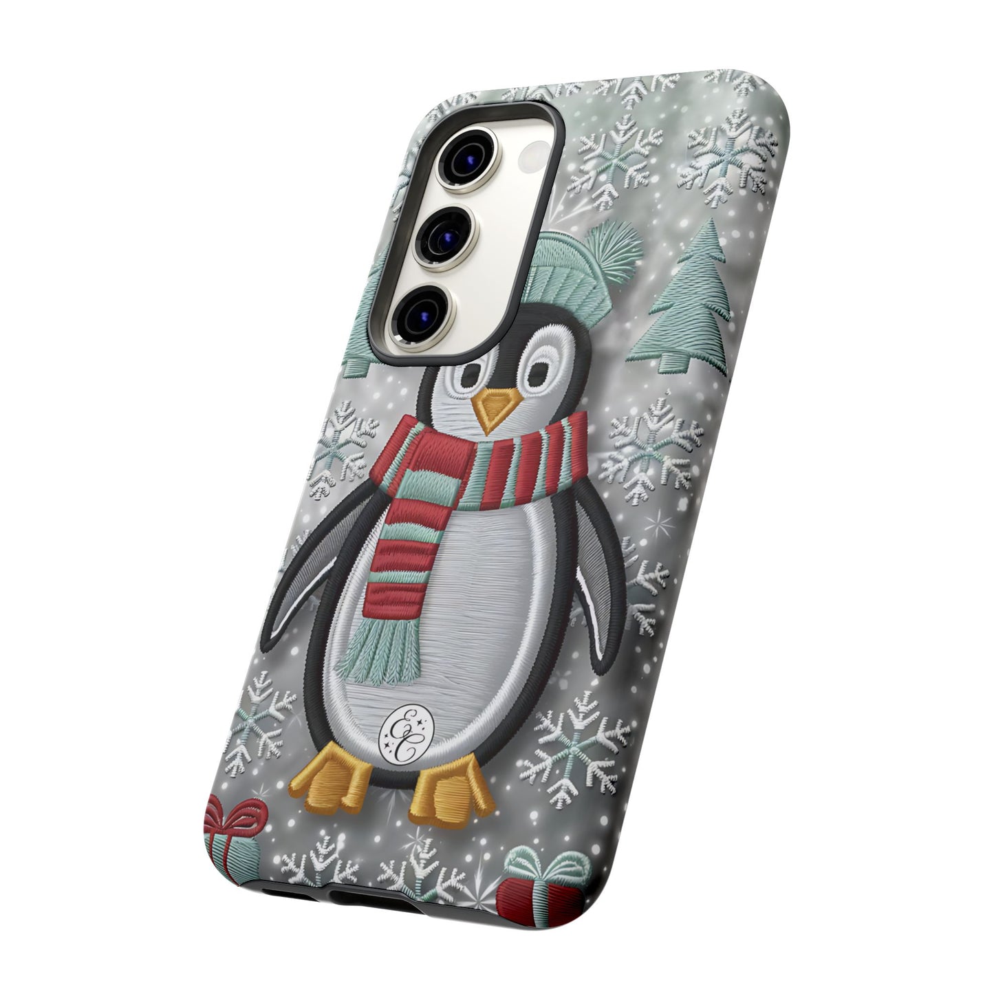 Cute Christmas Penguin Tough Phone Case