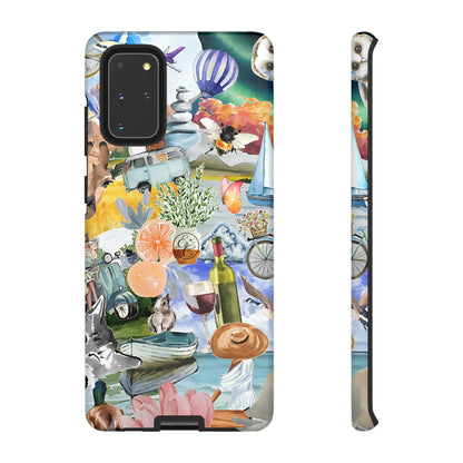 Vintage Travel Collage Tough Phone Case