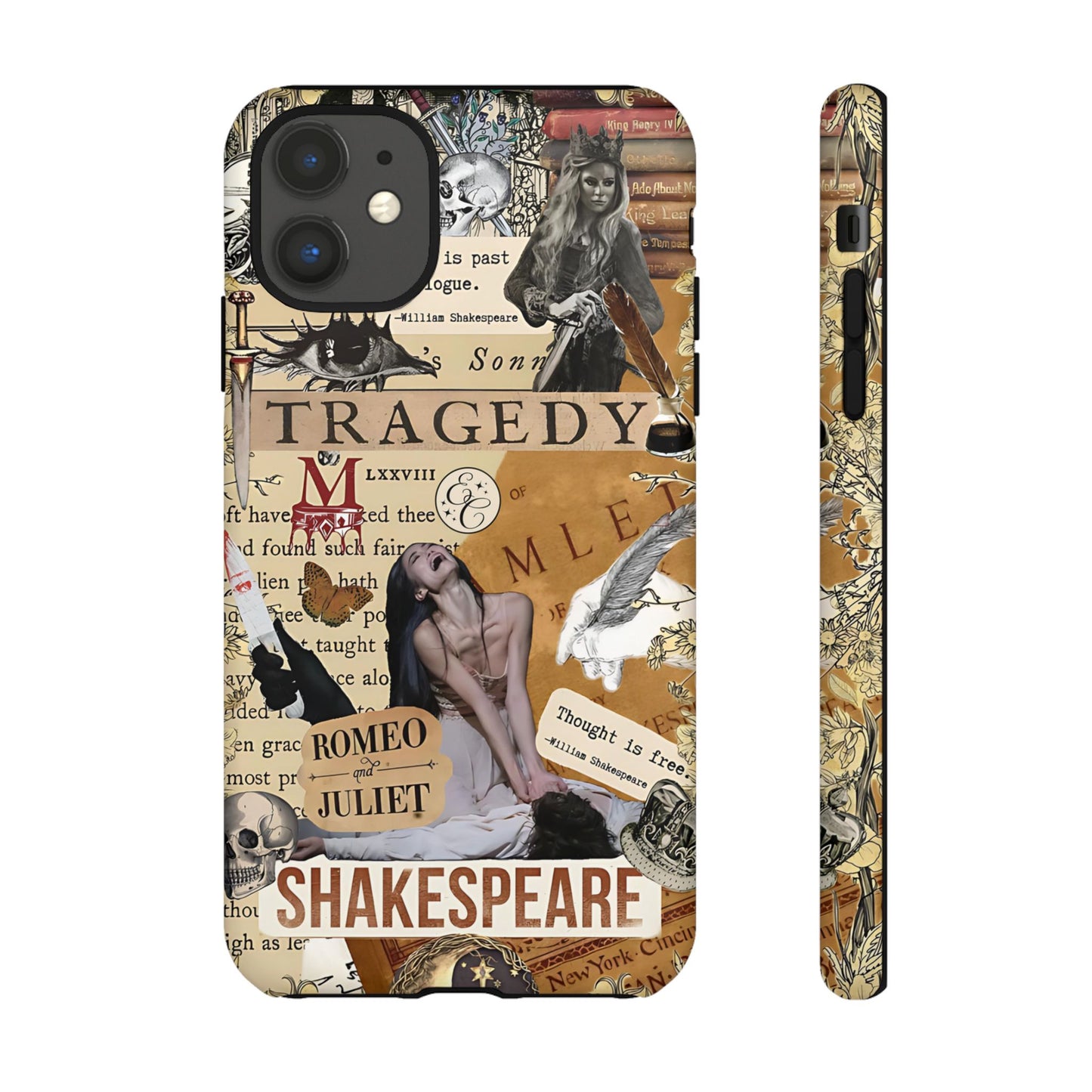 Shakespeare Tragedy Collage Tough Phone Case