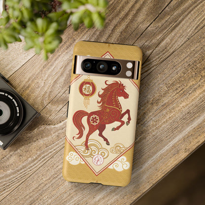 Chinese New Year Lucky Horse Tough Phone Case
