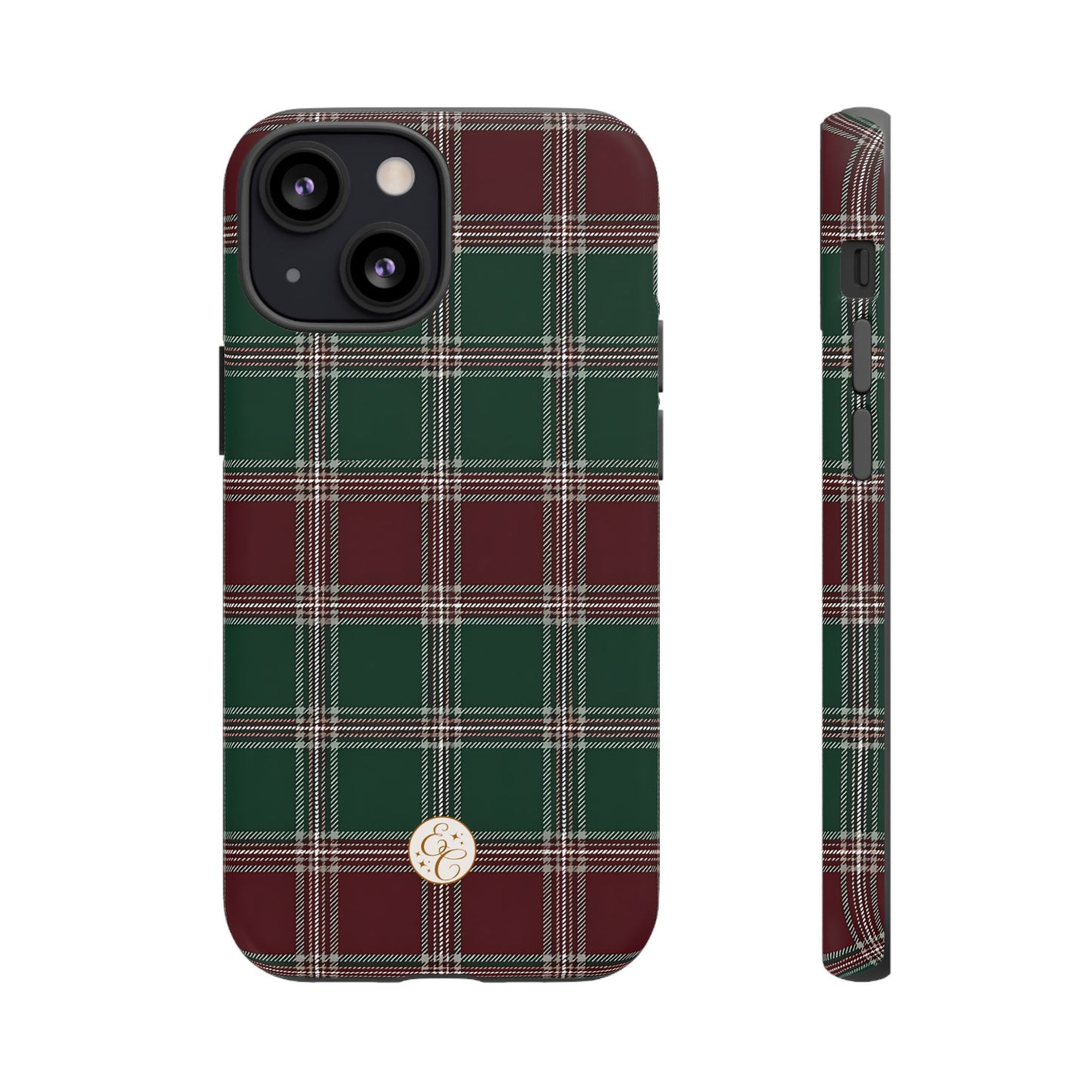 Green & Burgundy Plaid Tough Phone Case