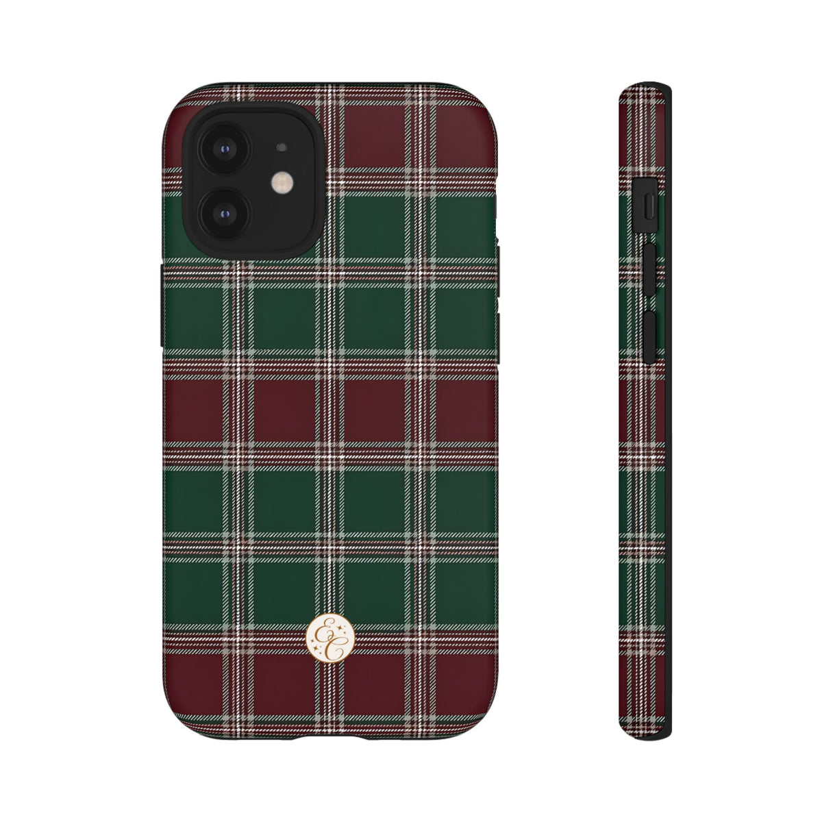 Green & Burgundy Plaid Christmas Phone Case
