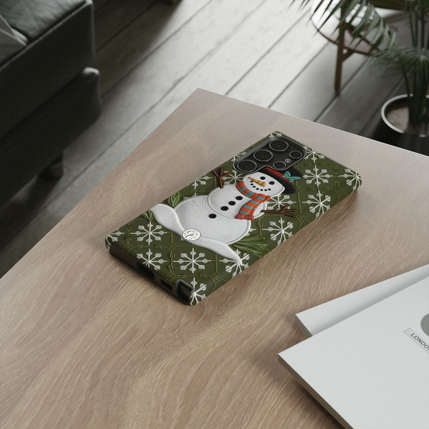 Christmas Snowman Tough Phone Case