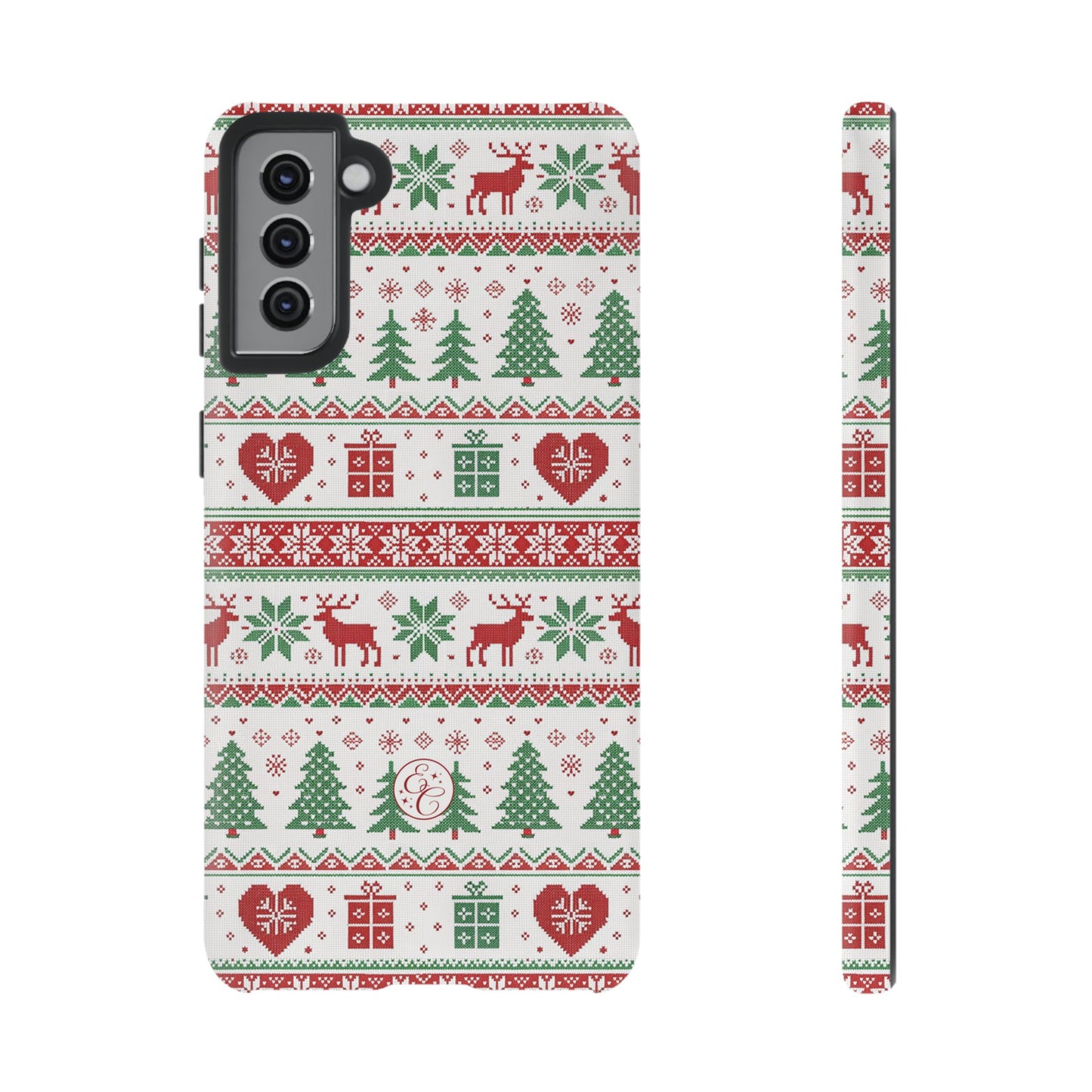 Ugly Christmas Sweater Pattern Tough Phone Case