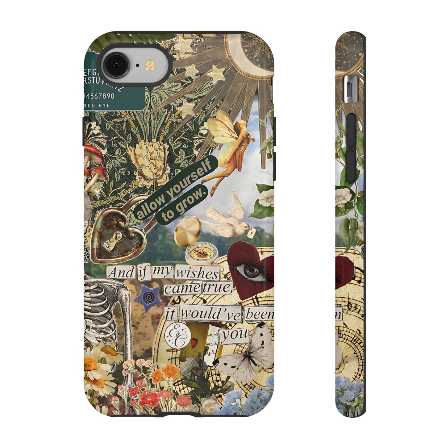 Vintage Cottage Collage Tough Phone Case