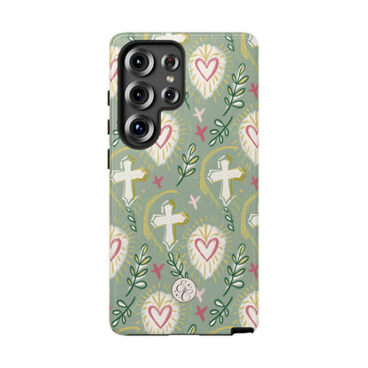 Christian Cross Boho Pattern Tough Phone Case
