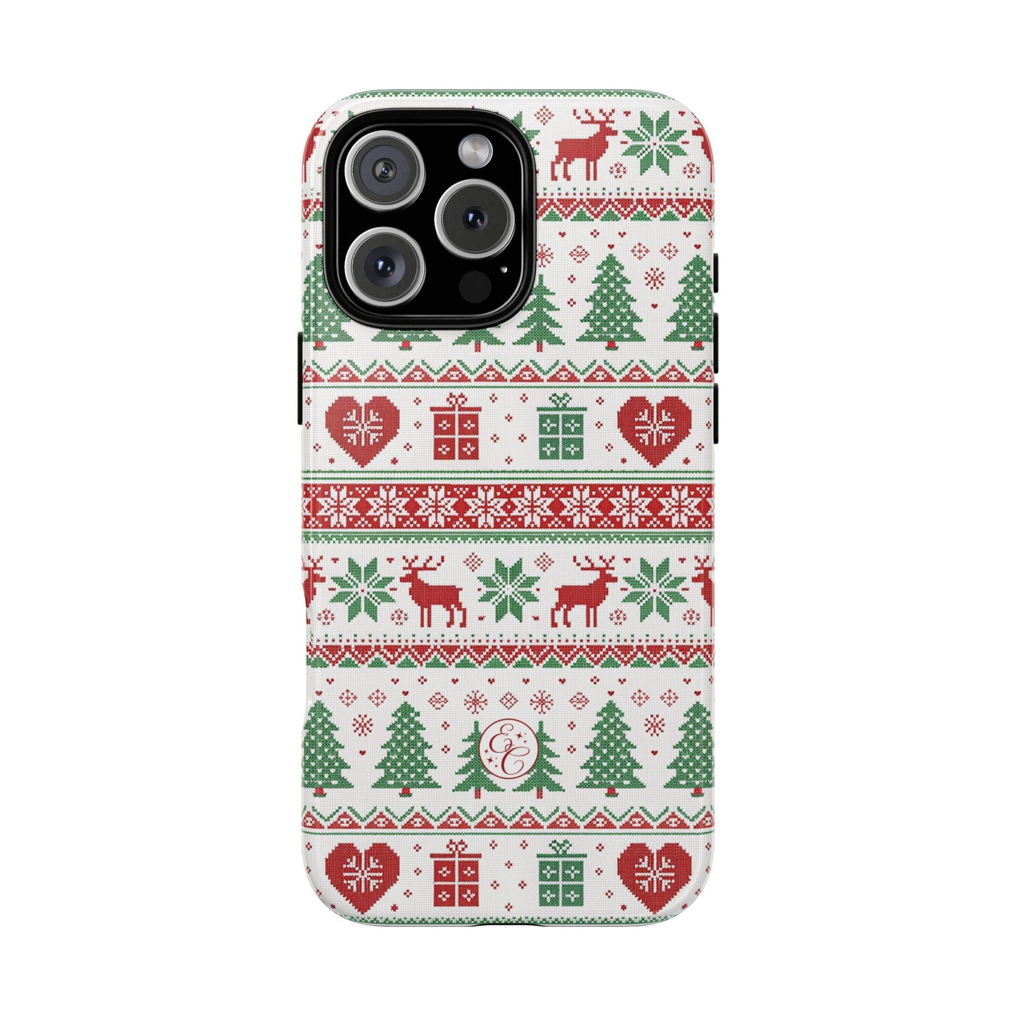 Ugly Christmas Sweater Pattern Tough Phone Case