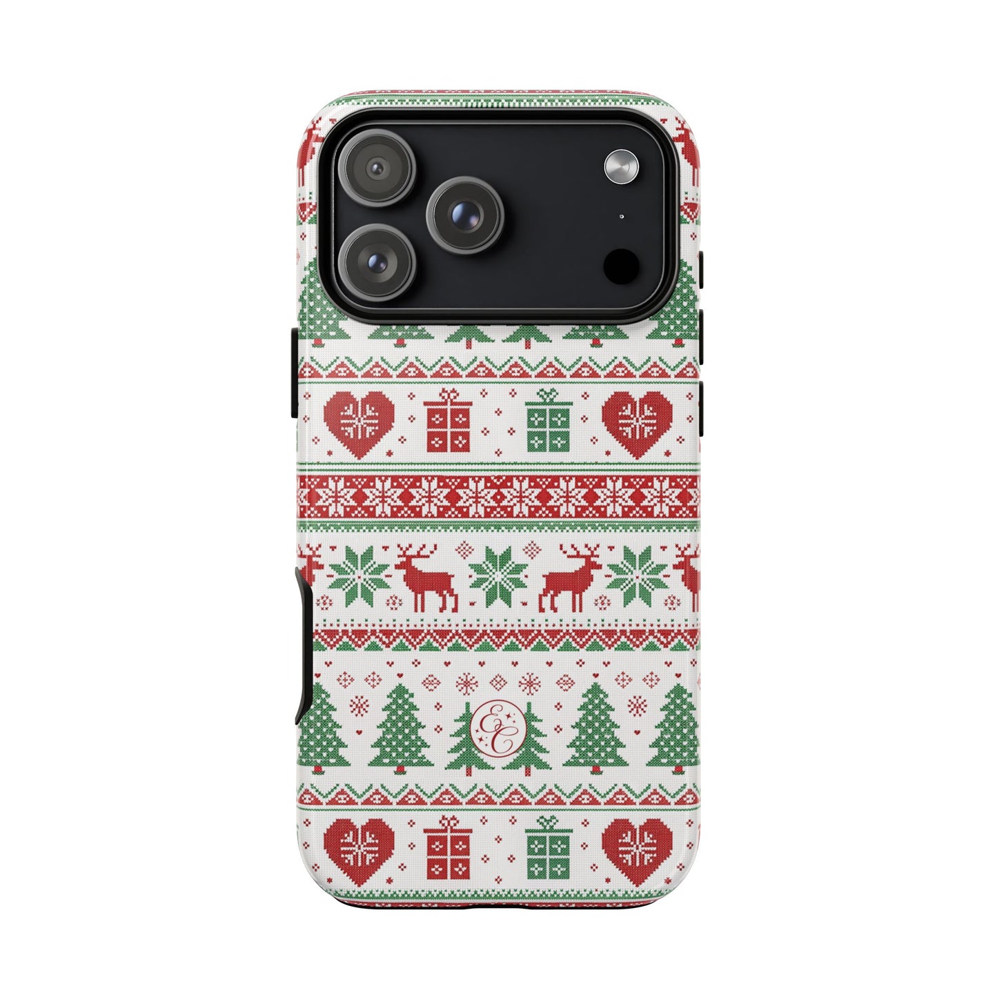 Ugly Christmas Sweater Pattern Tough Phone Case