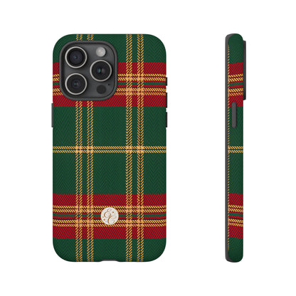 Green Red & Gold Plaid Tough Phone Case