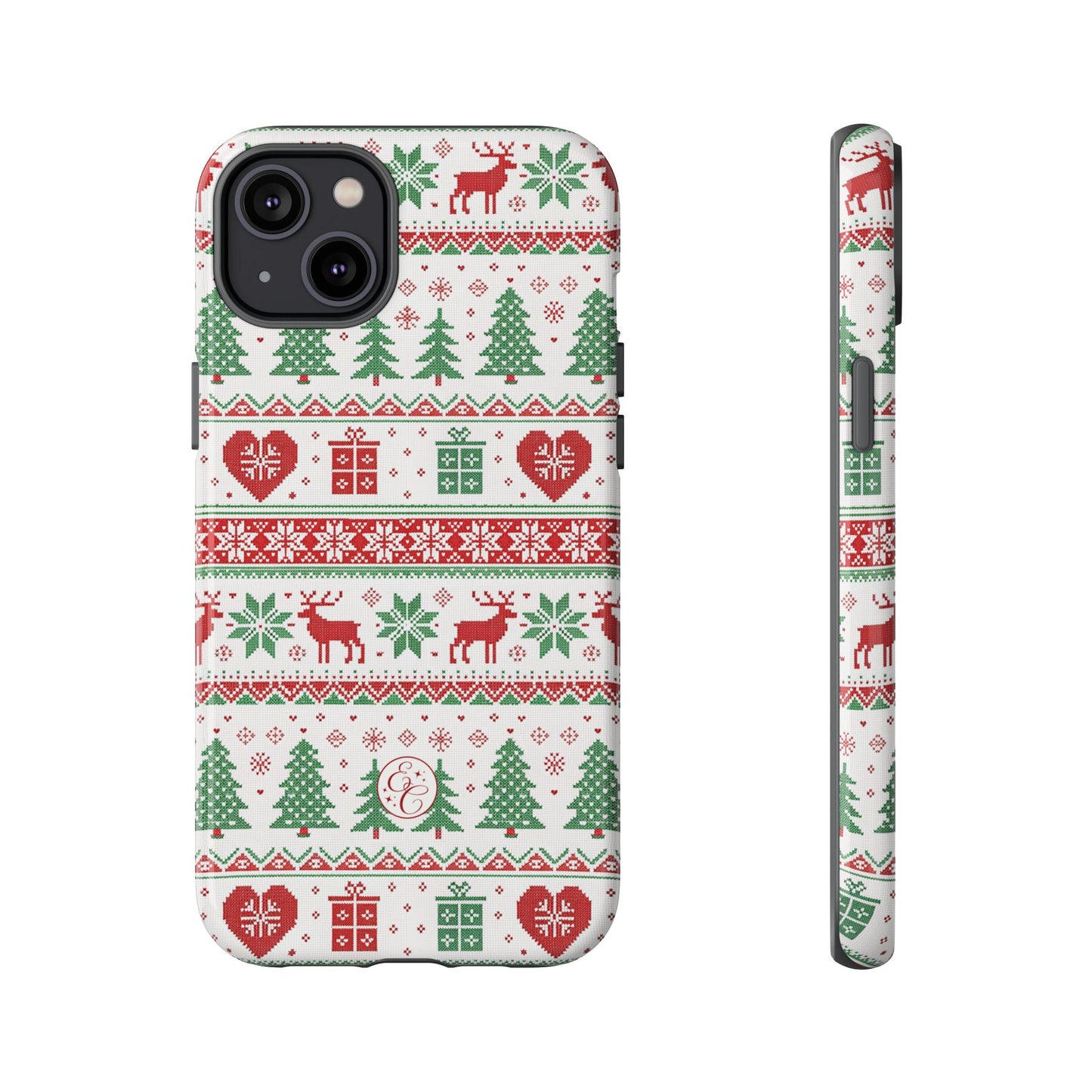 Ugly Christmas Sweater Pattern Tough Phone Case