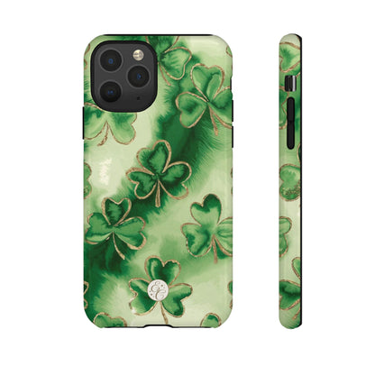 Shamrock Watercolor Pattern Tough Phone Case