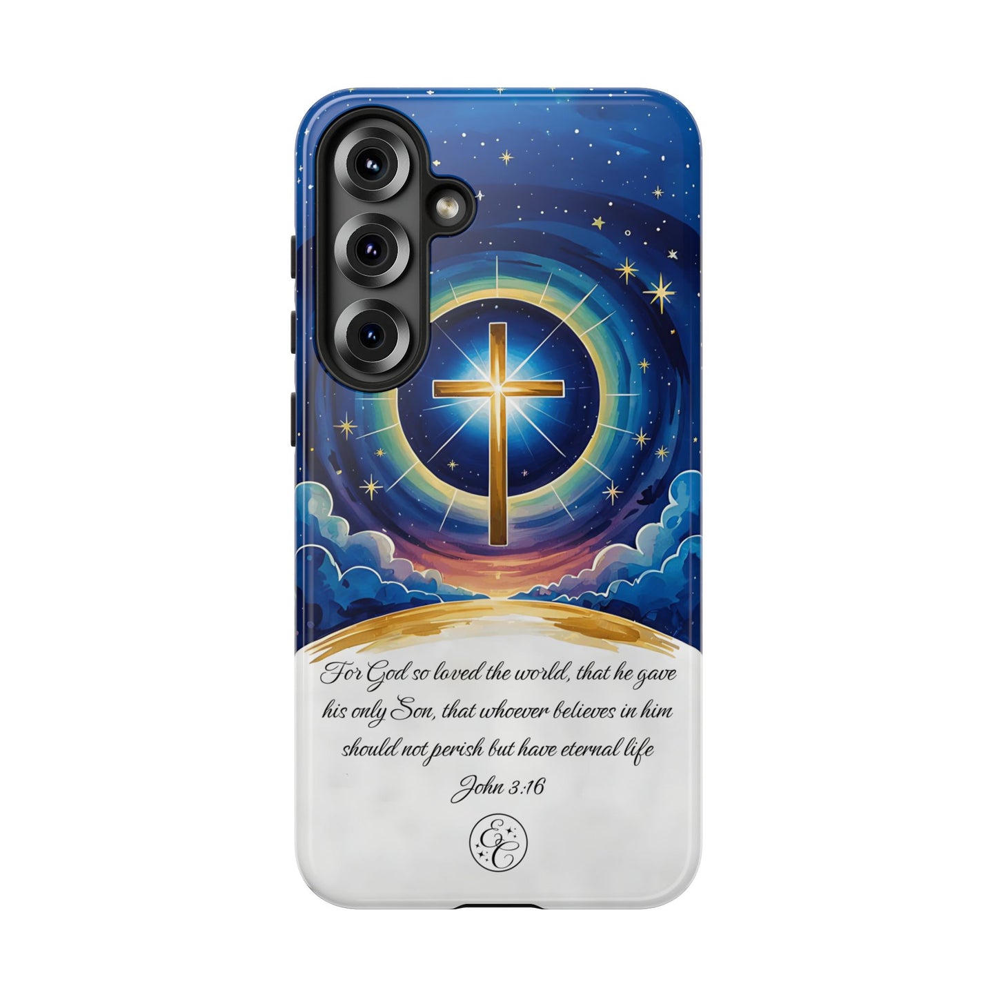 Celestial Cross - John 3:16 Tough Phone Case