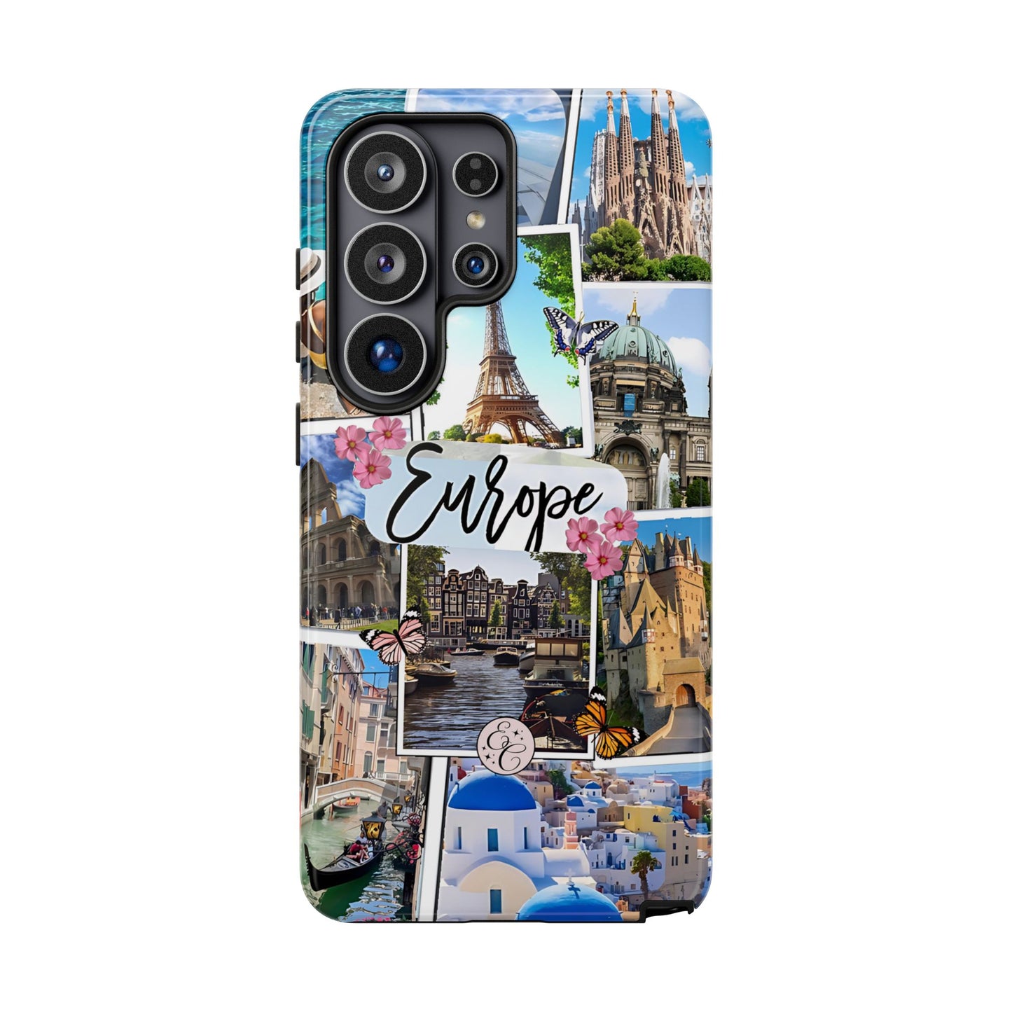 Europe Travel Collage Tough Phone Case