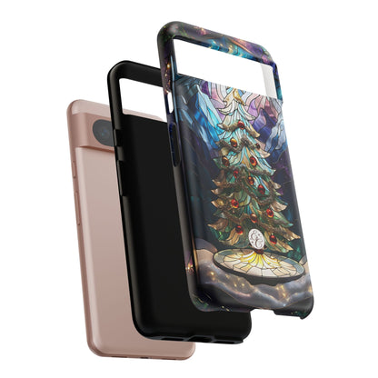 Christmas Tree Stained Glass Tough Phone Case