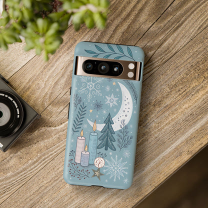 Winter Moon & Candles Tough Phone Case
