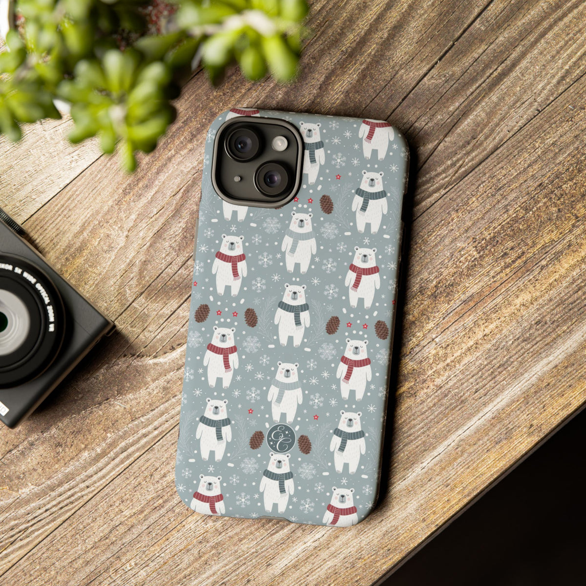 Cute Polar Bear Christmas Phone Case