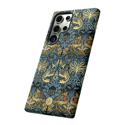 William Morris Peacock and Dragon Tough Phone Case