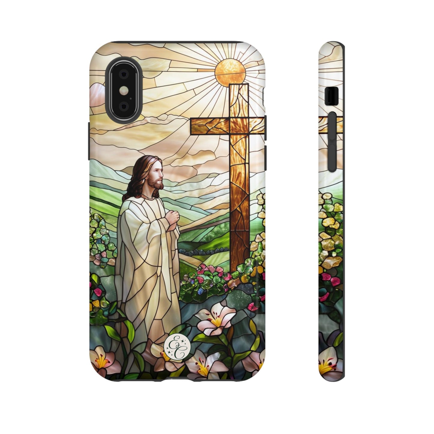 Jesus Stained Glass Tough Phone Case