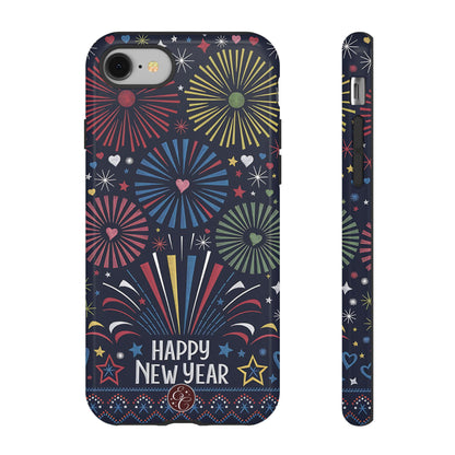 Happy New Year Fireworks Tough Phone Case