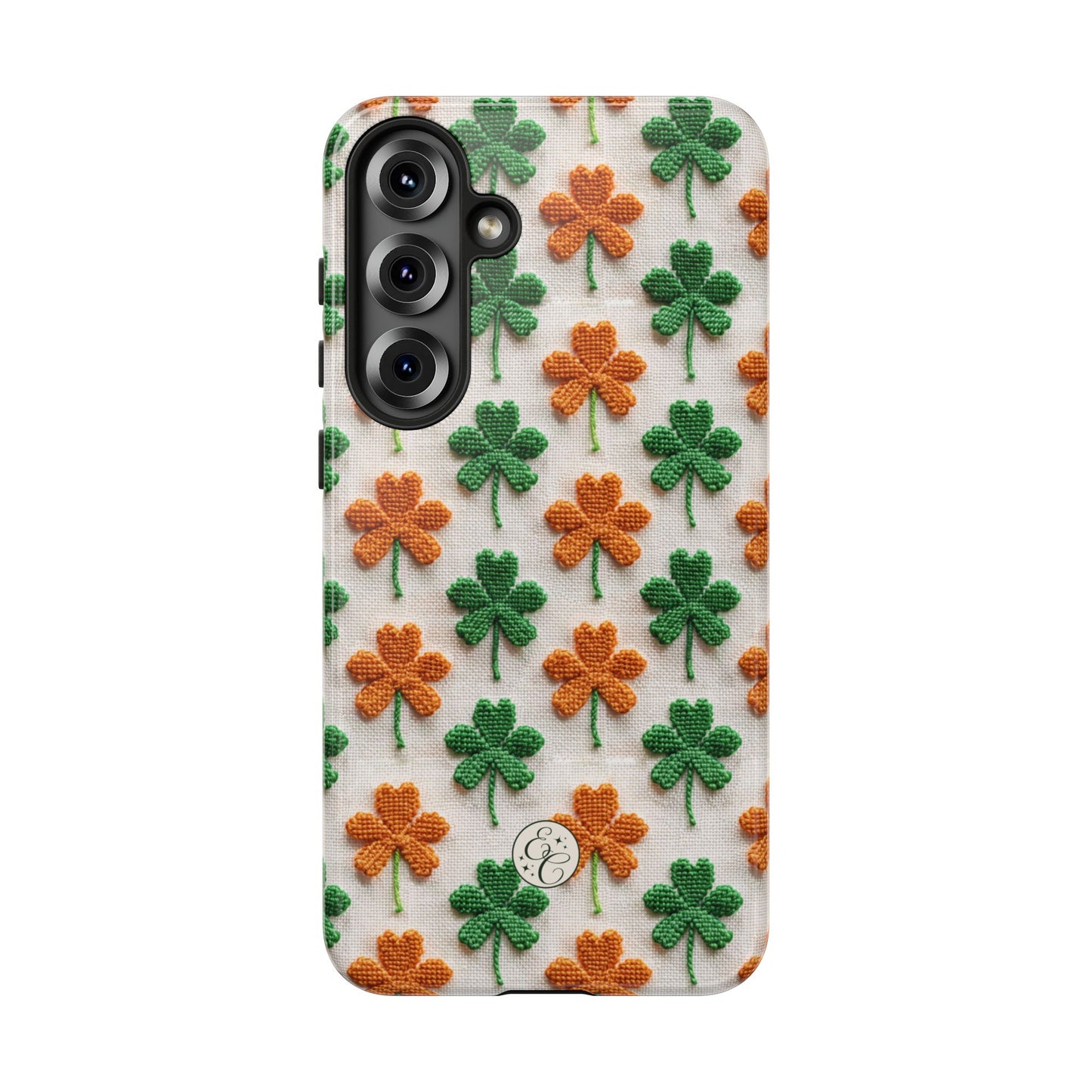 Lucky Shamrock Pattern Tough Phone Case
