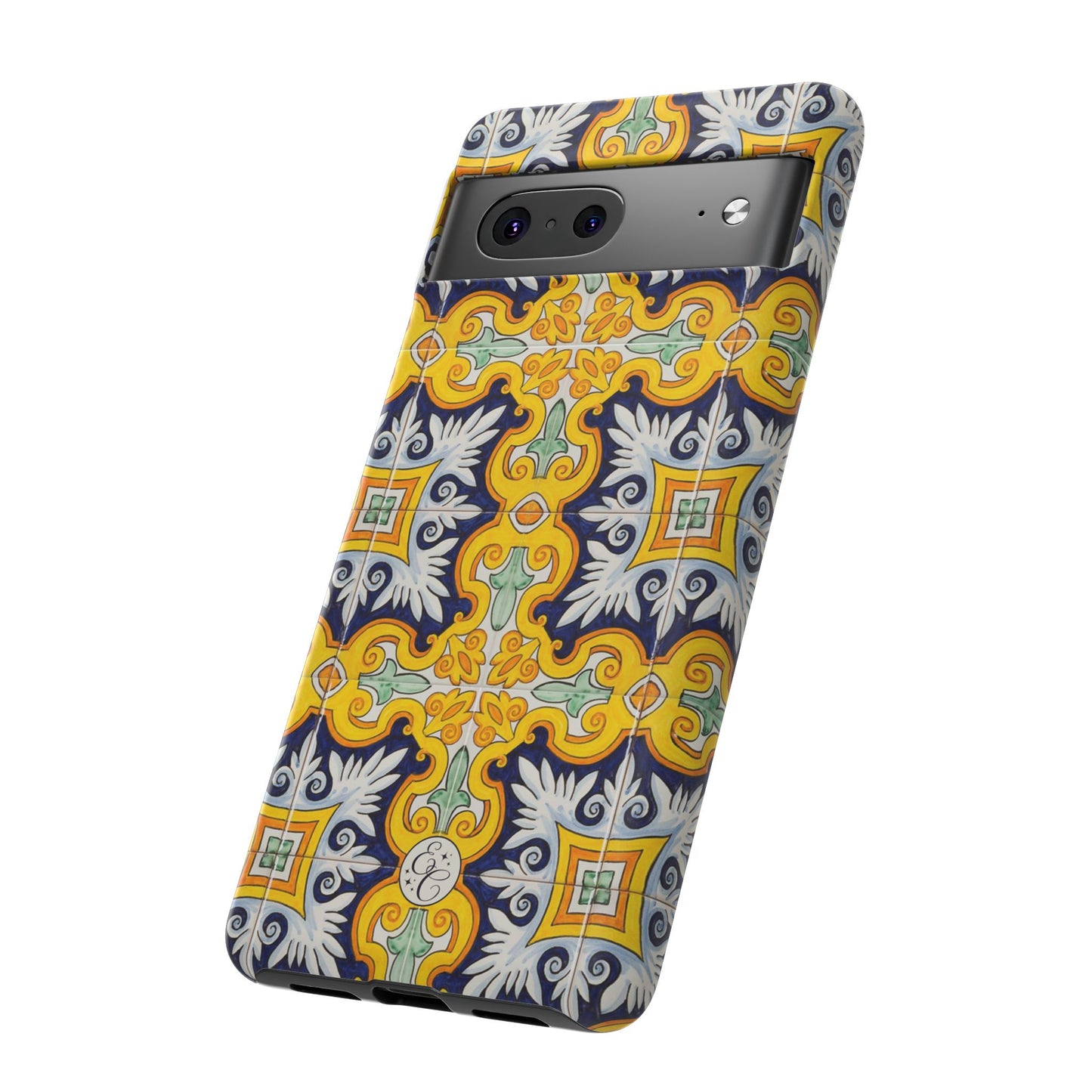 Vintage Floral Tile Tough Phone Case