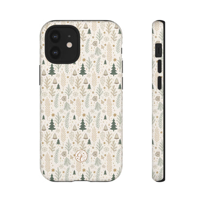 Boho Christmas Forest Tough Phone Case
