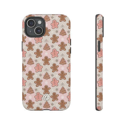 Gingerbread Men & Xmas Tree Pattern Tough Phone Case